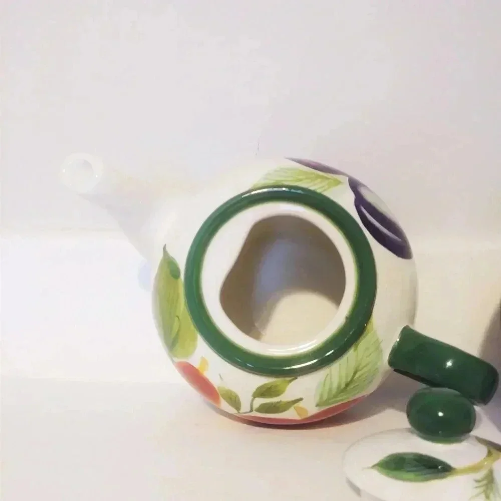 Sakura Fruit‎ Tea Coffee Pot & Napkin Holder Set